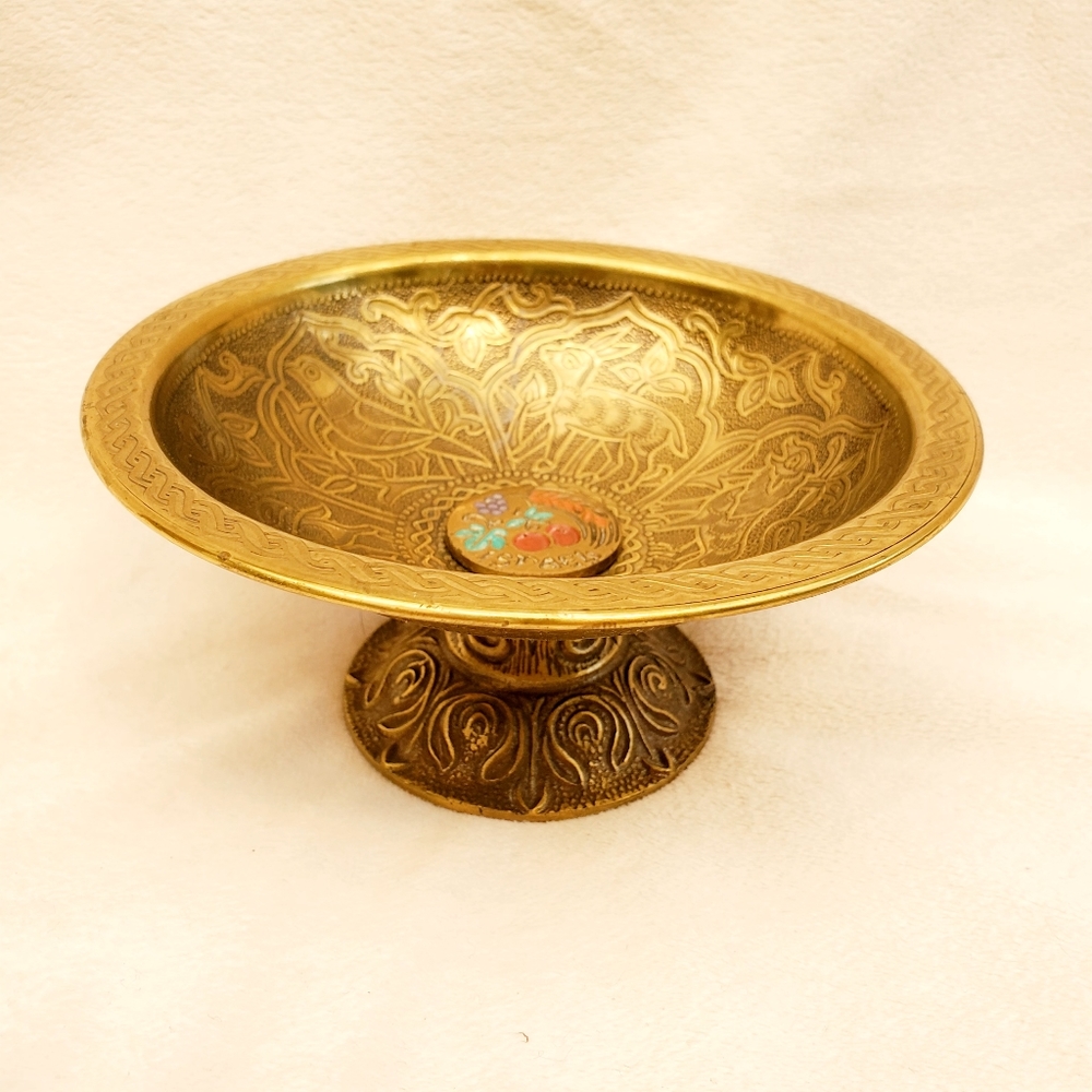 Jewish Display Bowl Gobblet. Metal. Israel.